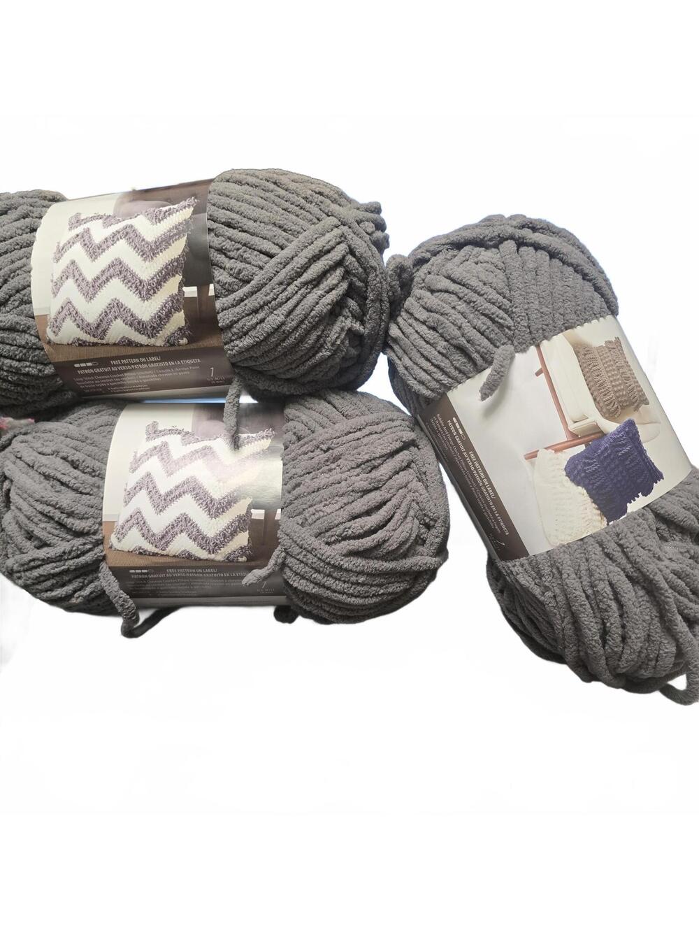 Bernat Blanket Dark Gray Yarn - 3 Pack of 150g/5.3oz - 3 Pack, [COPY]